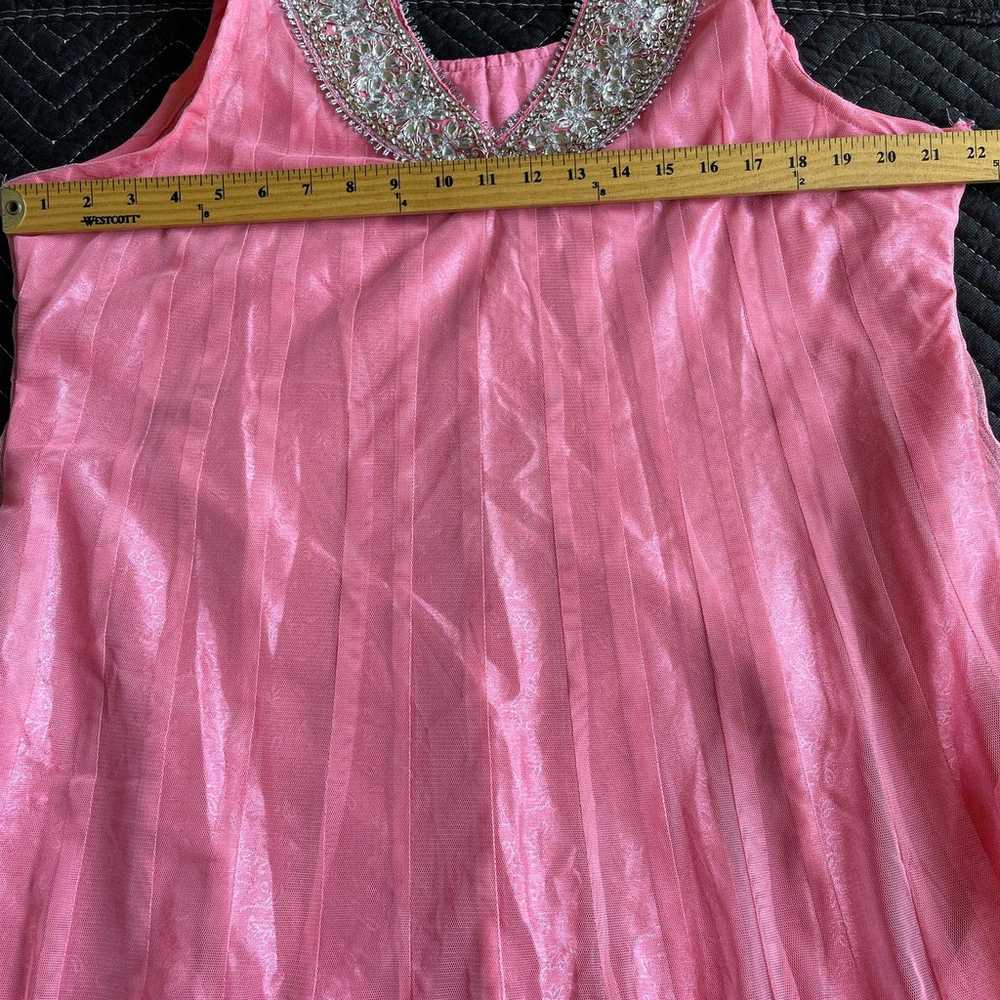 Ethnic Wear Dress Womens XL Kurta Pink Jeweled Sh… - image 7