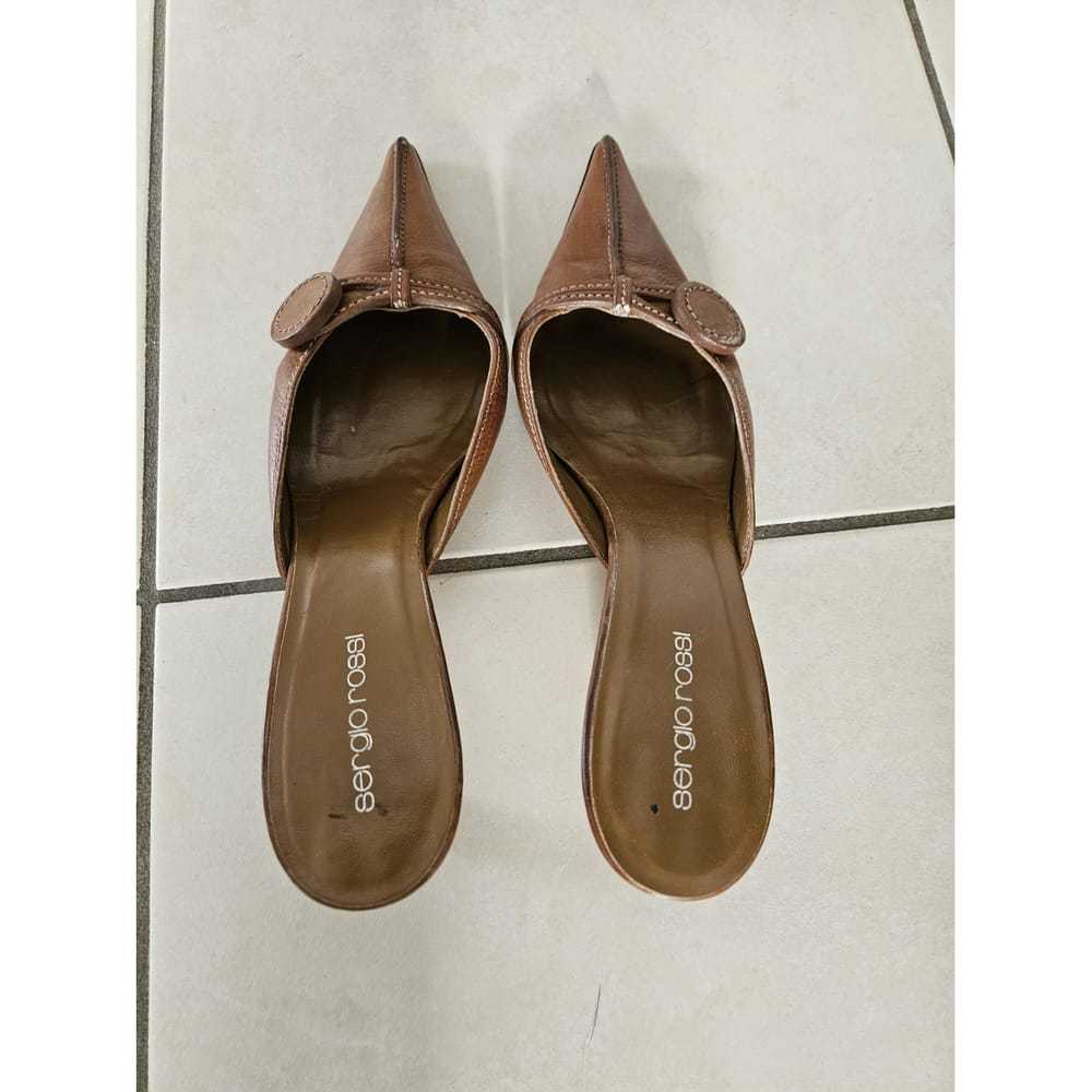 Sergio Rossi Leather mules - image 8