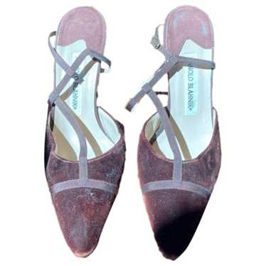 Manolo Blahnik Velvet heels