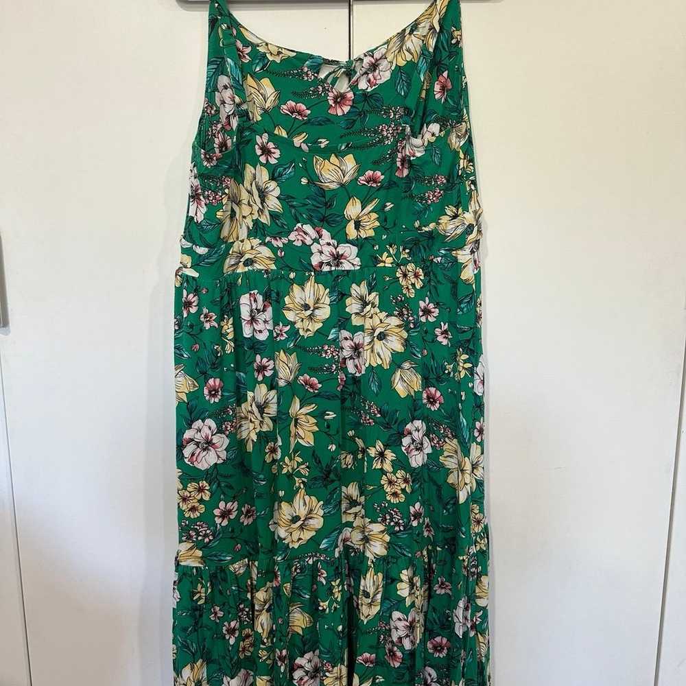 Torrid TIERED MIDI DRESS - SUPER SOFT FLORAL GREE… - image 3