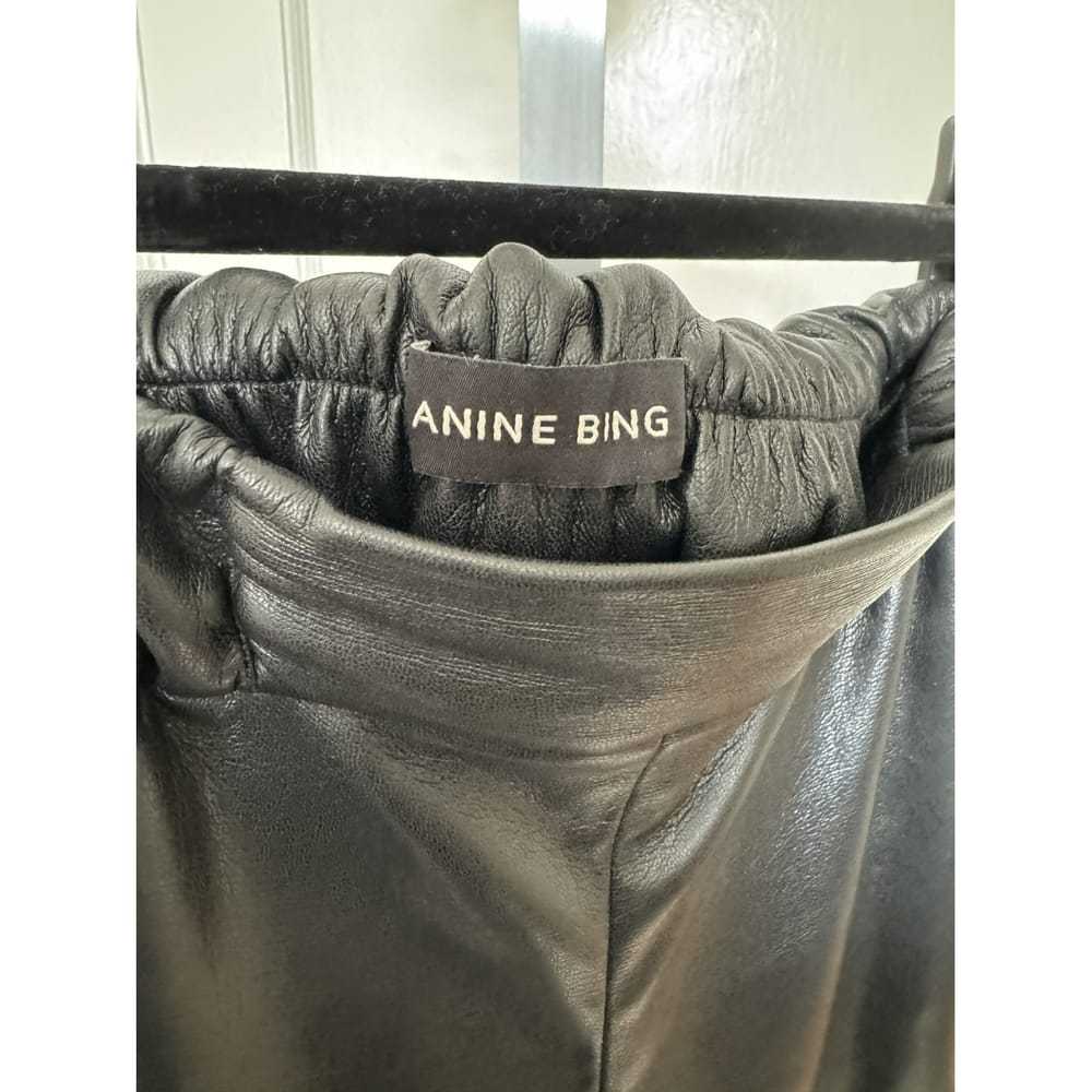 Anine Bing Vegan leather straight pants - image 2