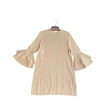 by Anthropologie A Beige Claudette Ruffle Sleeve … - image 1