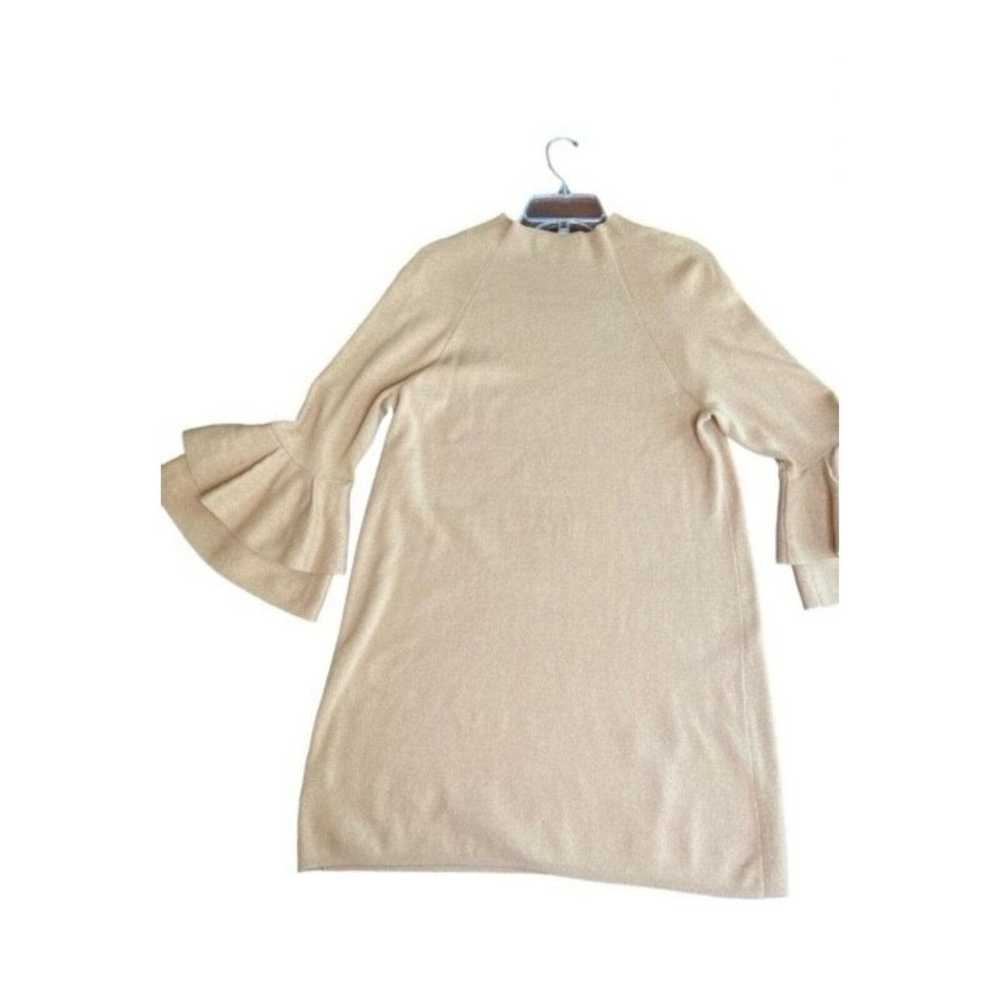 by Anthropologie A Beige Claudette Ruffle Sleeve … - image 7