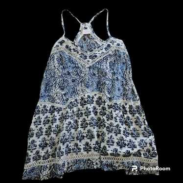 Miss June Paris | Floral Blue Mini Dress Size: M