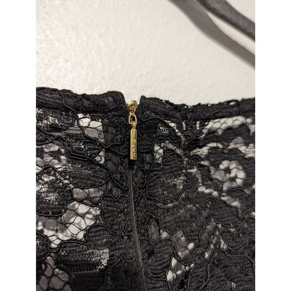 DKNY Black Lace Bell Sleeve Sheath Dress - image 6