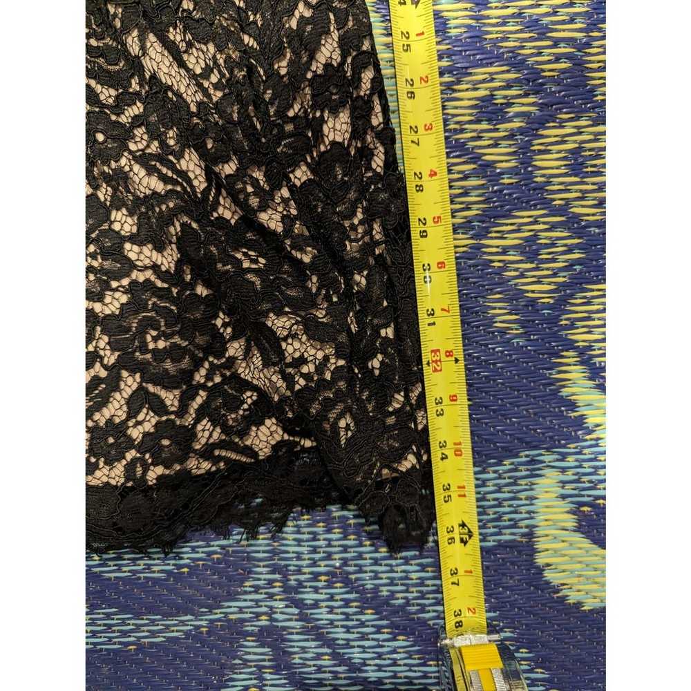 DKNY Black Lace Bell Sleeve Sheath Dress - image 8
