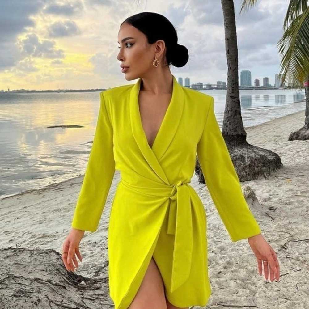 Zara Yellow Blazer Dress - image 2