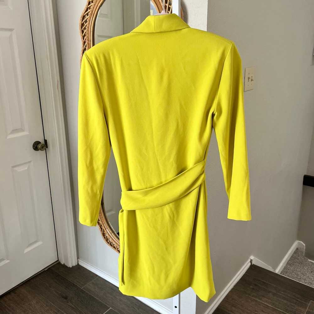 Zara Yellow Blazer Dress - image 6