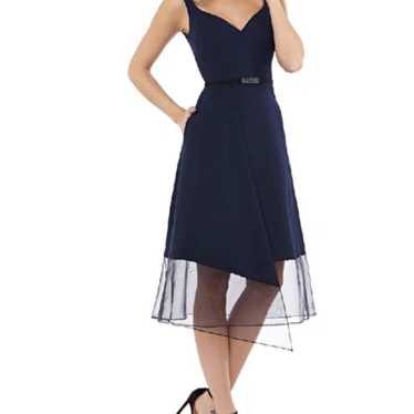 Kay Unger Full Length Dress Women’s Size 4 Navy Blue