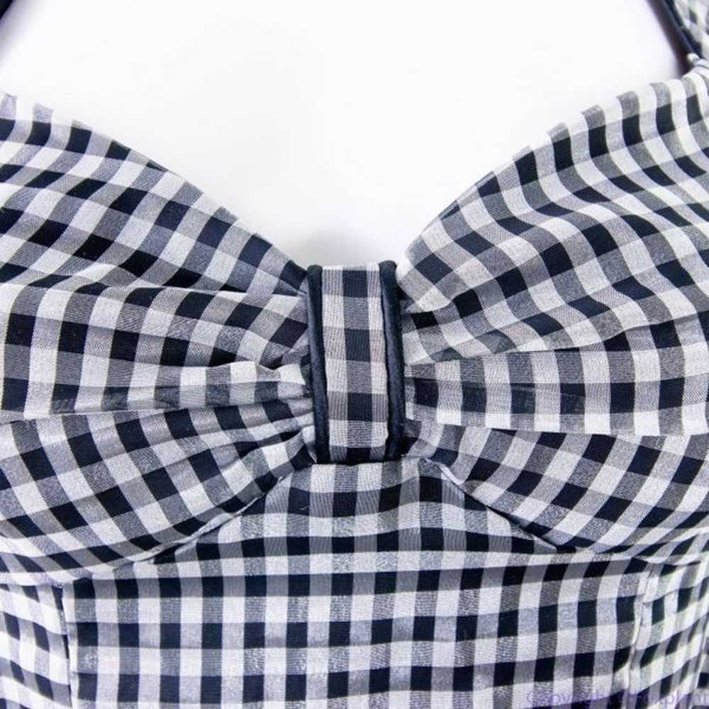 Vintage City Triangles black and white halter fit… - image 7