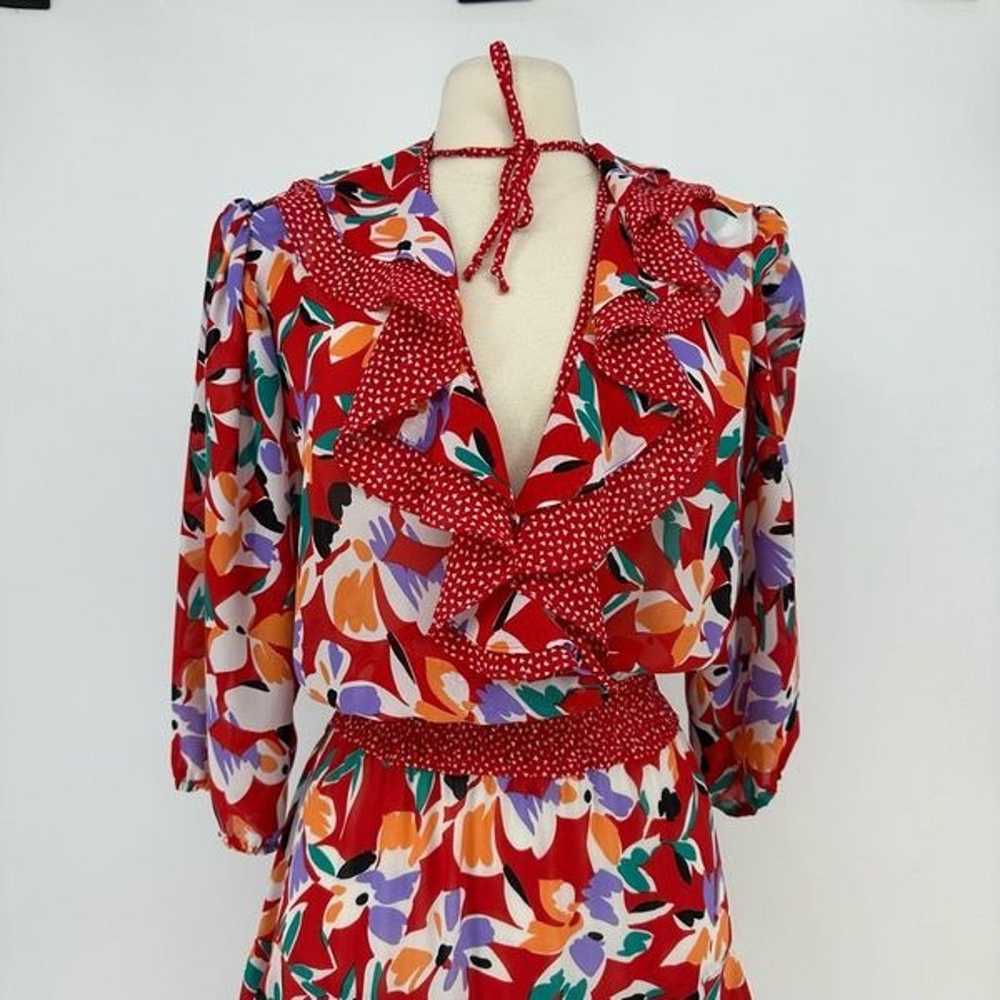 Vintage 80s Assorti Susan Freis Midi Dress Rockab… - image 2