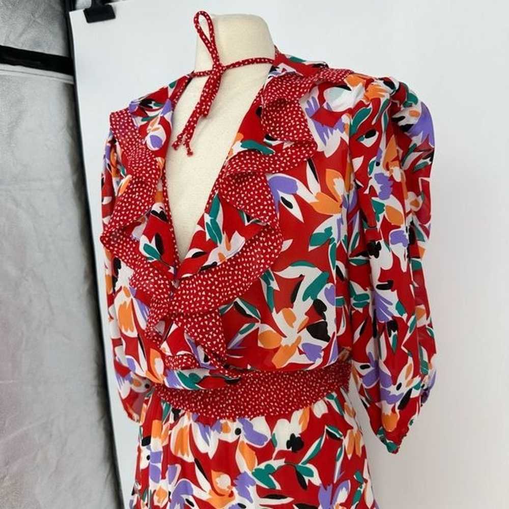 Vintage 80s Assorti Susan Freis Midi Dress Rockab… - image 3