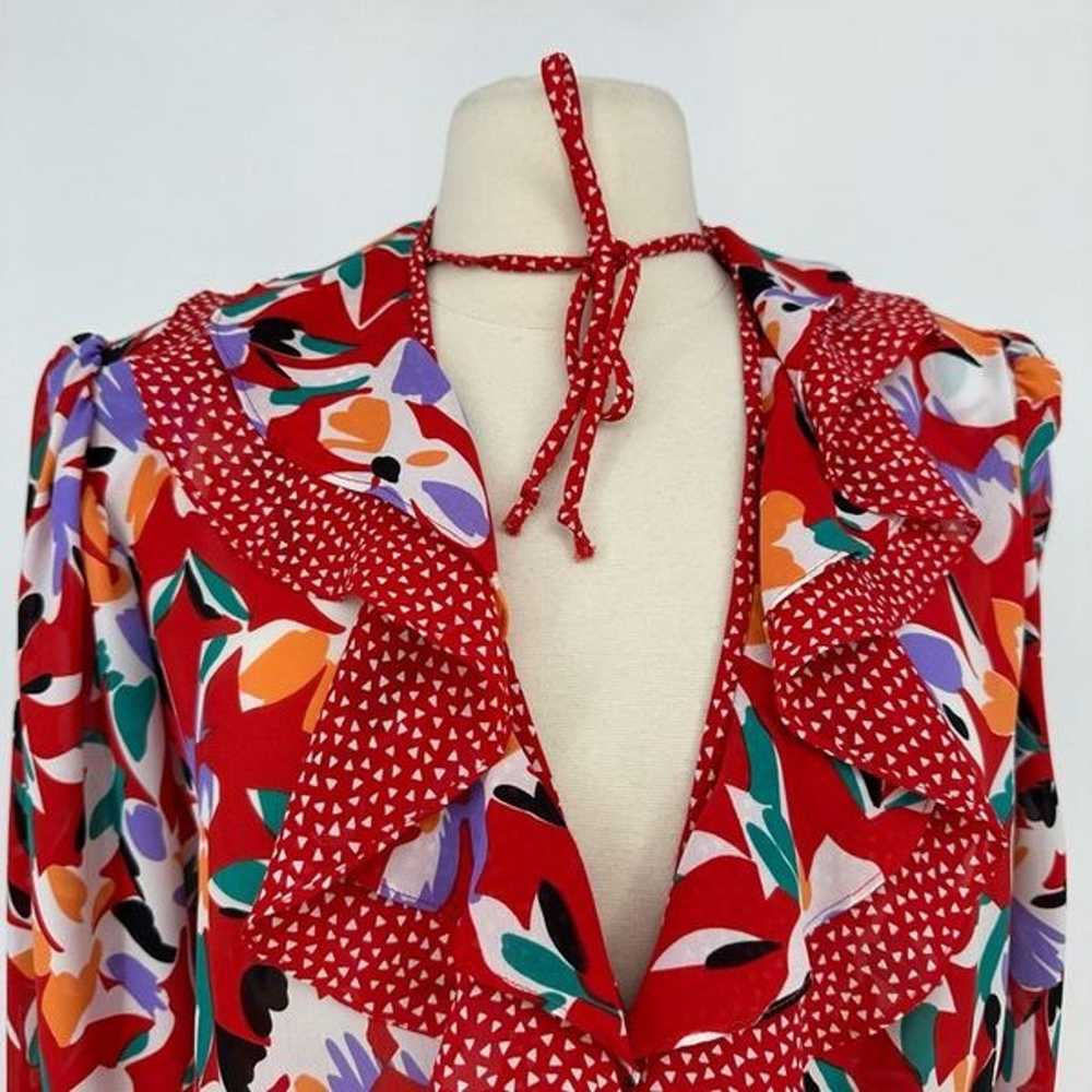 Vintage 80s Assorti Susan Freis Midi Dress Rockab… - image 4