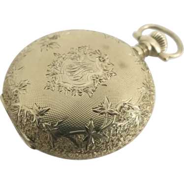 Antique Waltham Ornate Pocket Watch, 14K Yellow Go