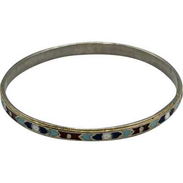 Vintage child's enamel bangle bracelet - image 1