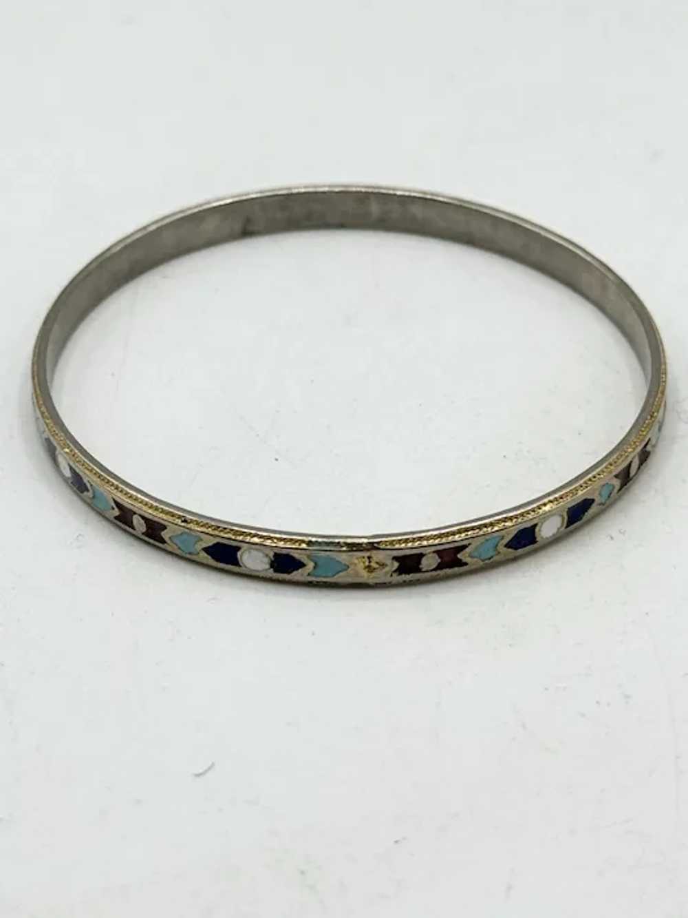 Vintage child's enamel bangle bracelet - image 3