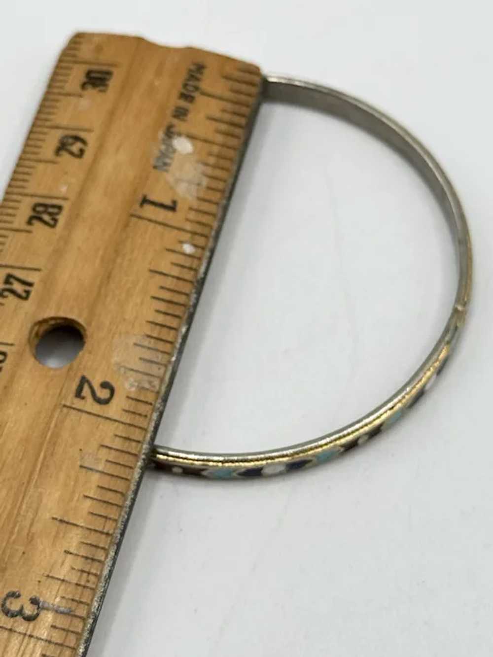 Vintage child's enamel bangle bracelet - image 5