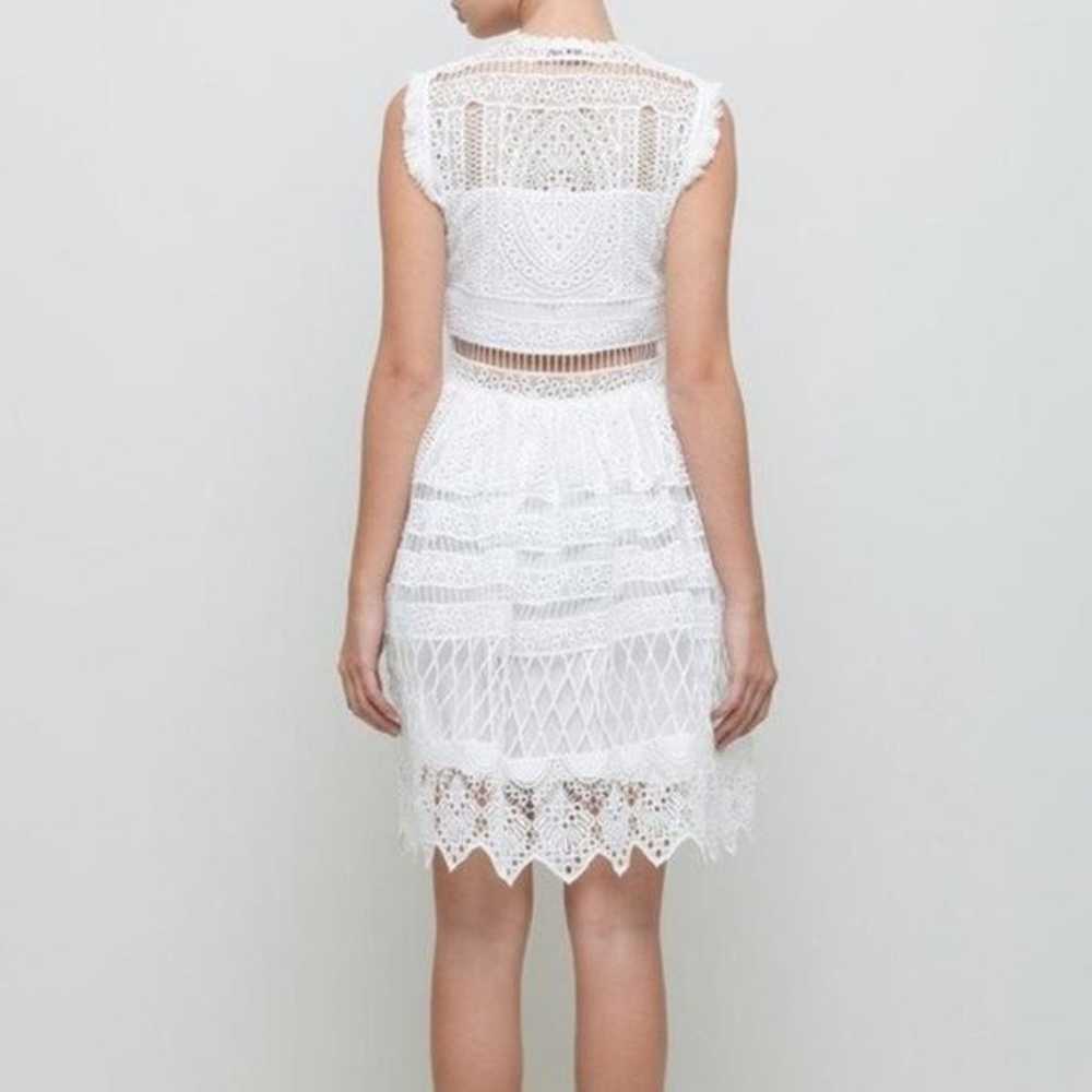 New Alexis Sage Guipure Lace Mini Dress - image 2