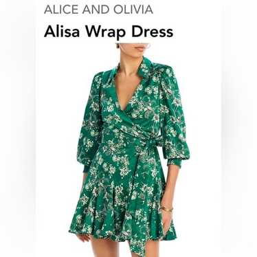 NWOT ALICE + OLIVIA Alisa Wrap Shirt Dress