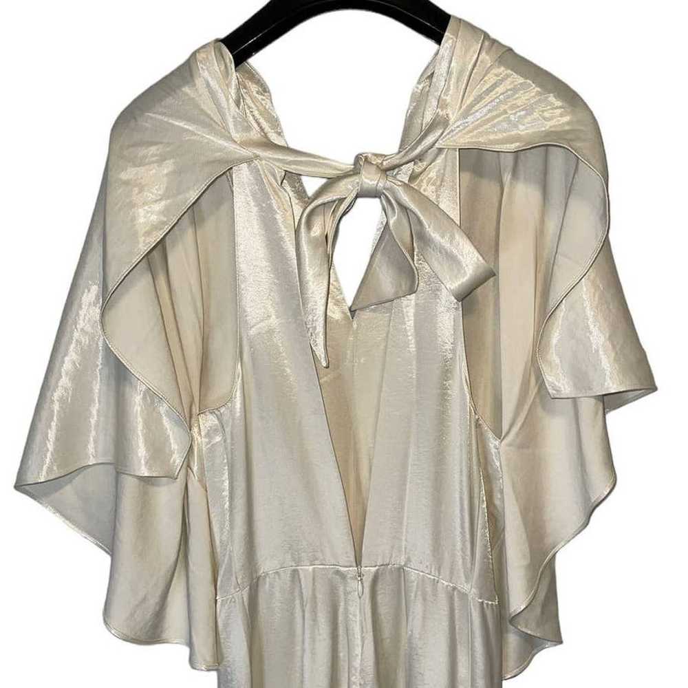 Alexis Palazzo Iridescent Pearl White V Neck Wide… - image 8