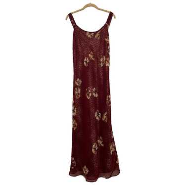 Vintage Valentino floral cheetah slip dress - image 1