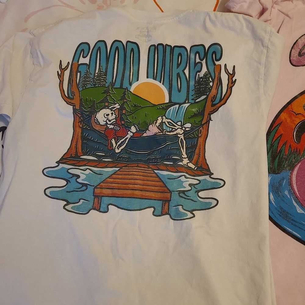 Good Vibes Skeleton Shirts by Call Your Mother Me… - image 3