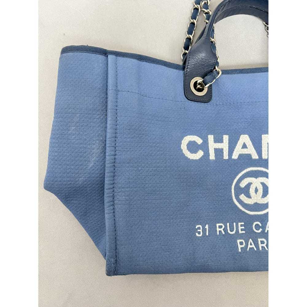 Chanel Deauville cloth tote - image 6