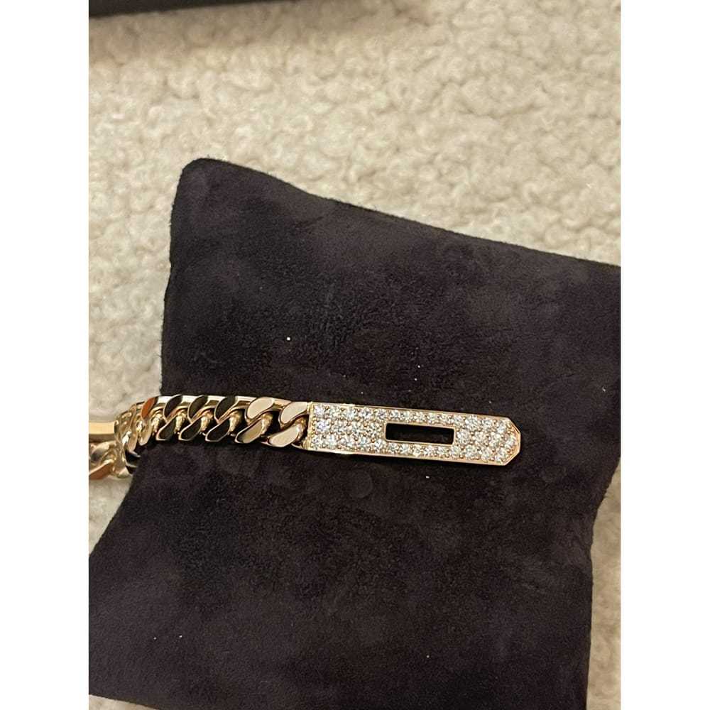Hermès Kelly Chaîne pink gold bracelet - image 3