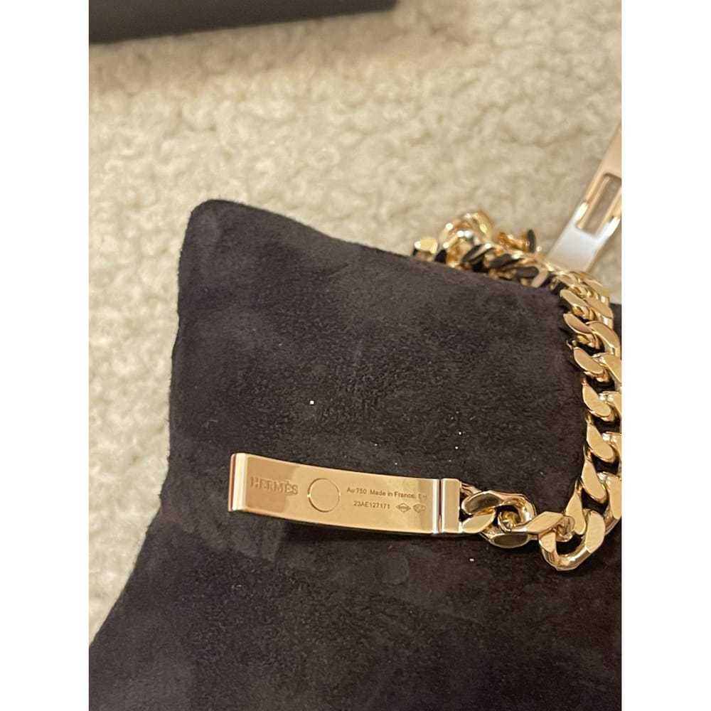 Hermès Kelly Chaîne pink gold bracelet - image 4