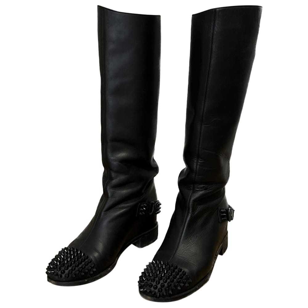 Christian Louboutin Egoutina leather riding boots - image 1