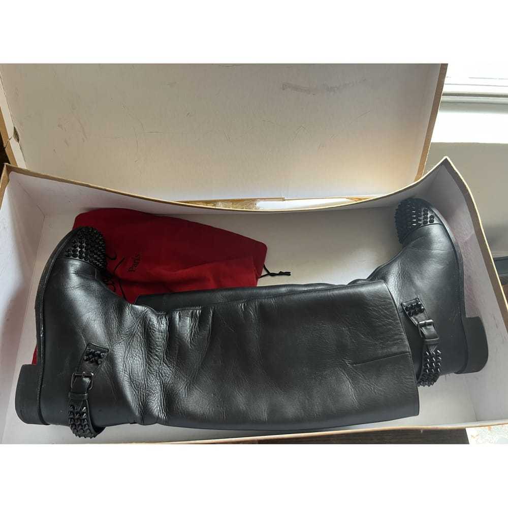 Christian Louboutin Egoutina leather riding boots - image 3