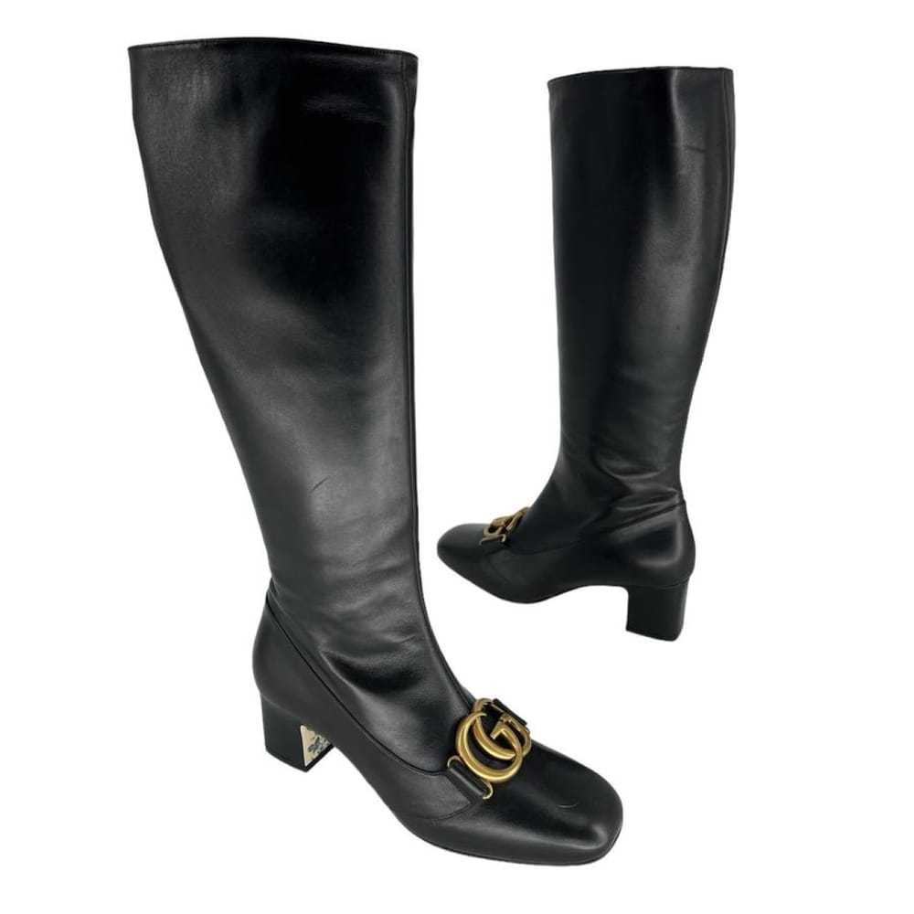 Gucci Leather riding boots - image 2