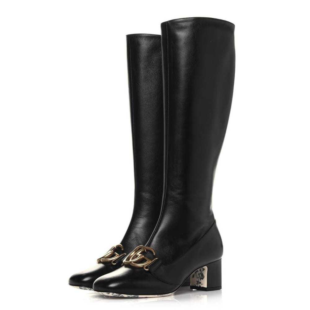 Gucci Leather riding boots - image 3