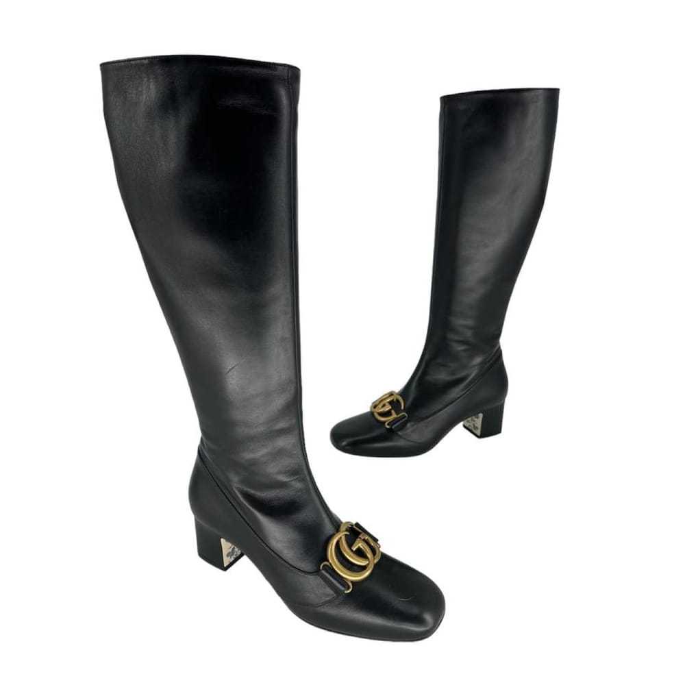 Gucci Leather riding boots - image 4