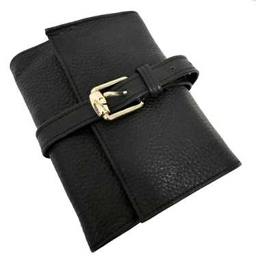 Gucci GUCCI Black Leather Jewelry Roll - image 1