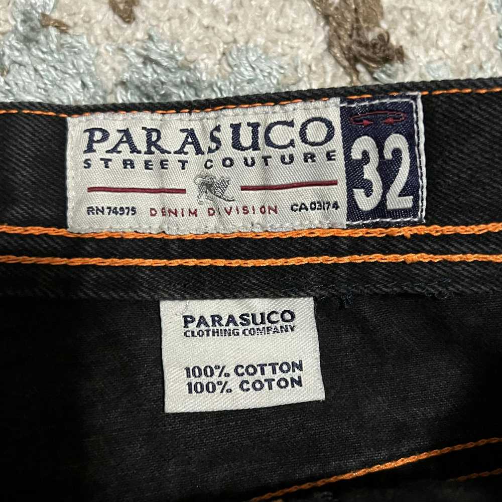 Parasuco × Vintage Vintage Parasuco Baggy Black J… - image 7