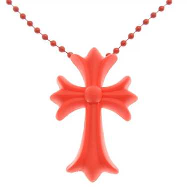 KSH Chrome Hearts Cross Color Ch Necklace 20th Anniversary Tokyo Aoyama  Limited Men And Women Rubber Plastic Water | Shopee Singapore