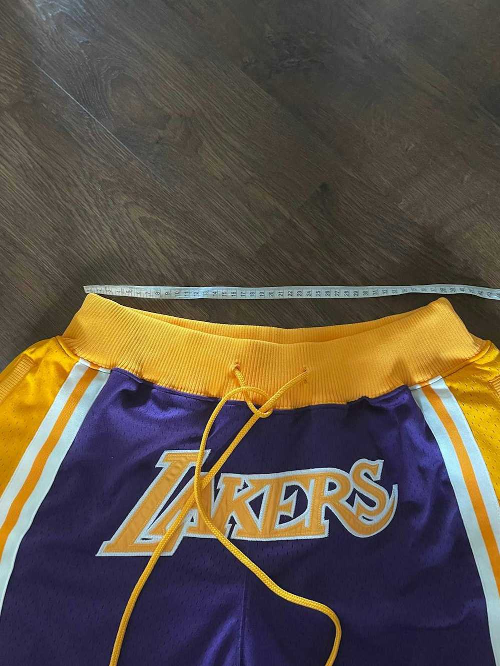 Just Don × L.A. Lakers × NBA Just Don laker shorts - image 11