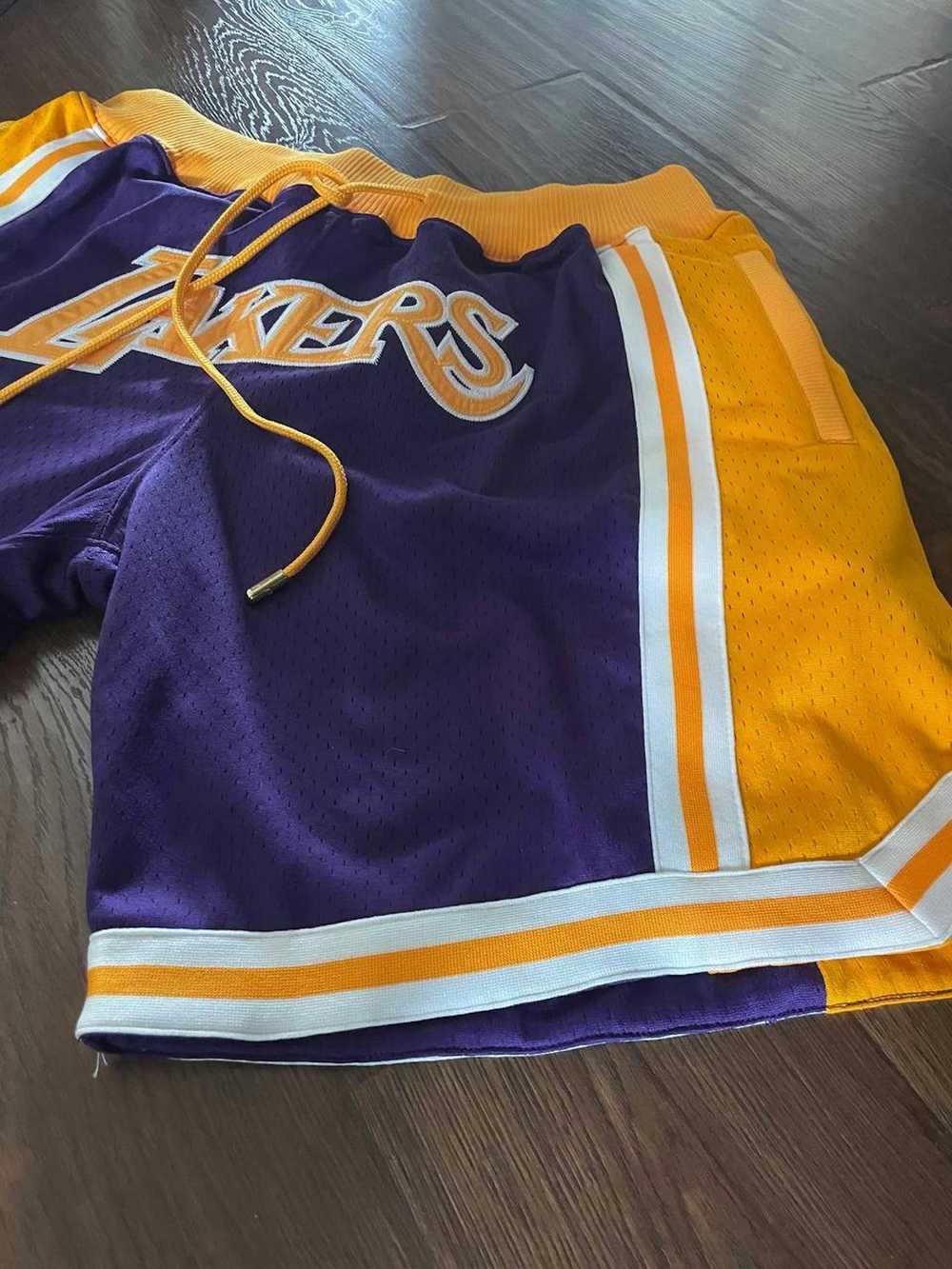 Just Don × L.A. Lakers × NBA Just Don laker shorts - image 2