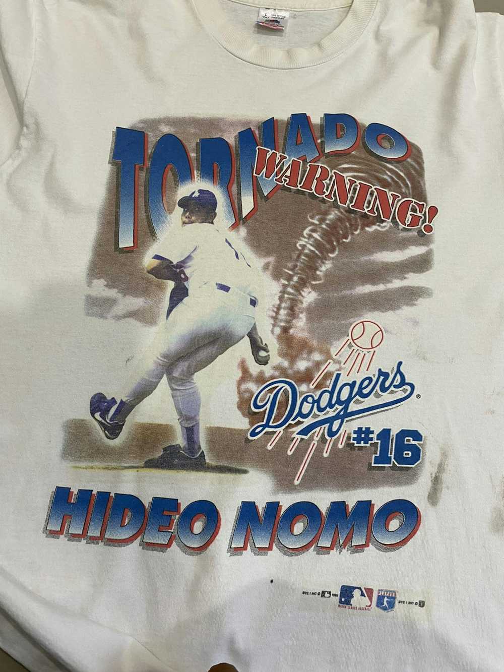 Vintage Vintage 90s LA Dodgers Hideo Nomo #16 - image 4