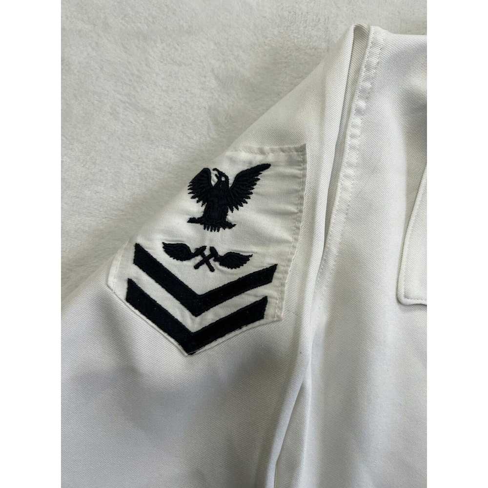 Vintage Vintage U.S. Navy White Sailor Jumper Shi… - image 11