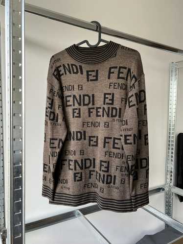 Fendi Fendi zucca ff monogram vintage wool sweater - image 1