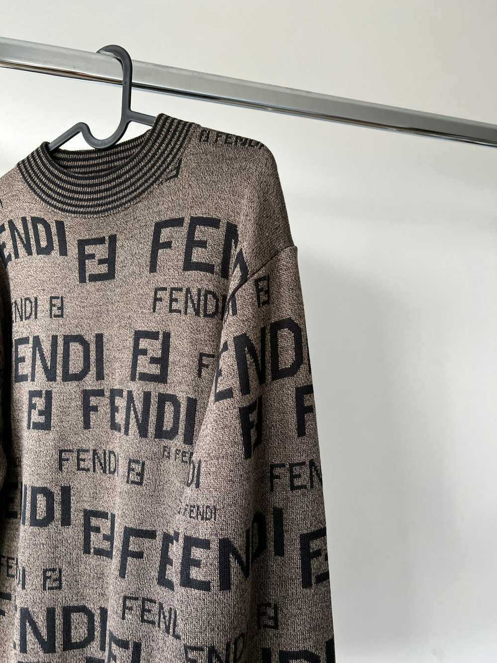 Fendi Fendi zucca ff monogram vintage wool sweater - image 2