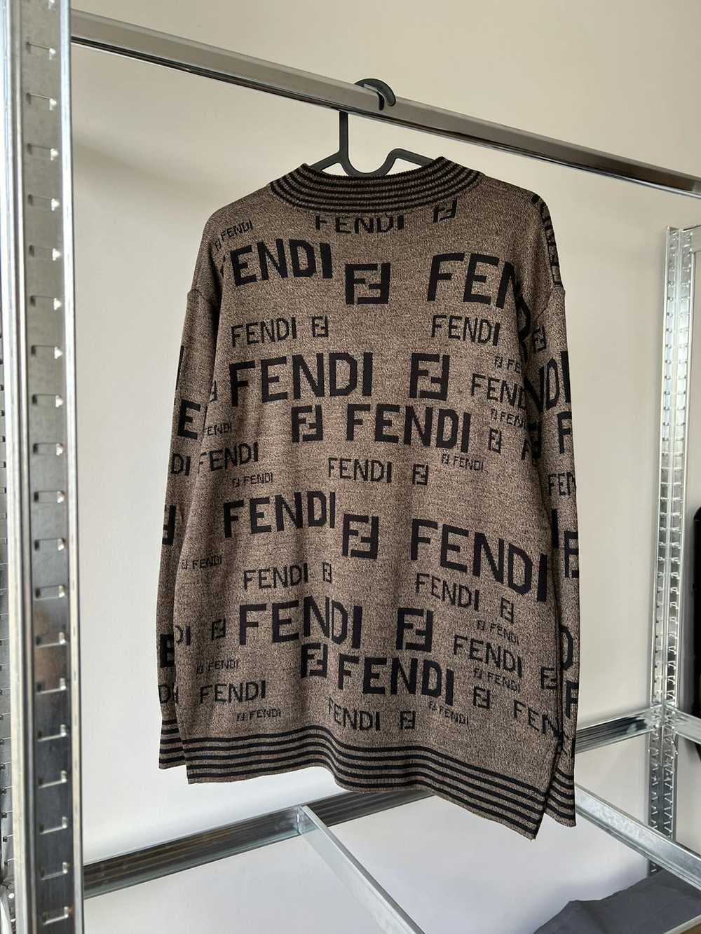 Fendi Fendi zucca ff monogram vintage wool sweater - image 4