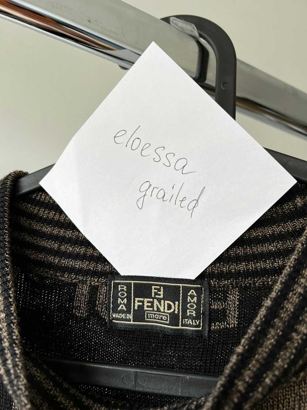Fendi Fendi zucca ff monogram vintage wool sweater - image 5