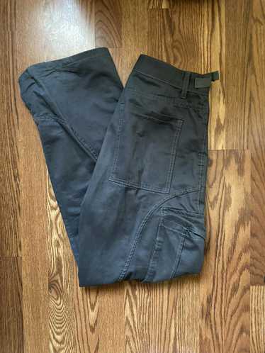 Japanese Brand Dark Grey Flared Cargo Pants - image 1