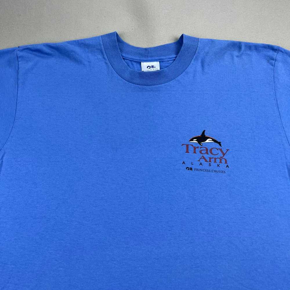 Vintage Vintage Killer Whale T-Shirt XL Blue Alas… - image 2