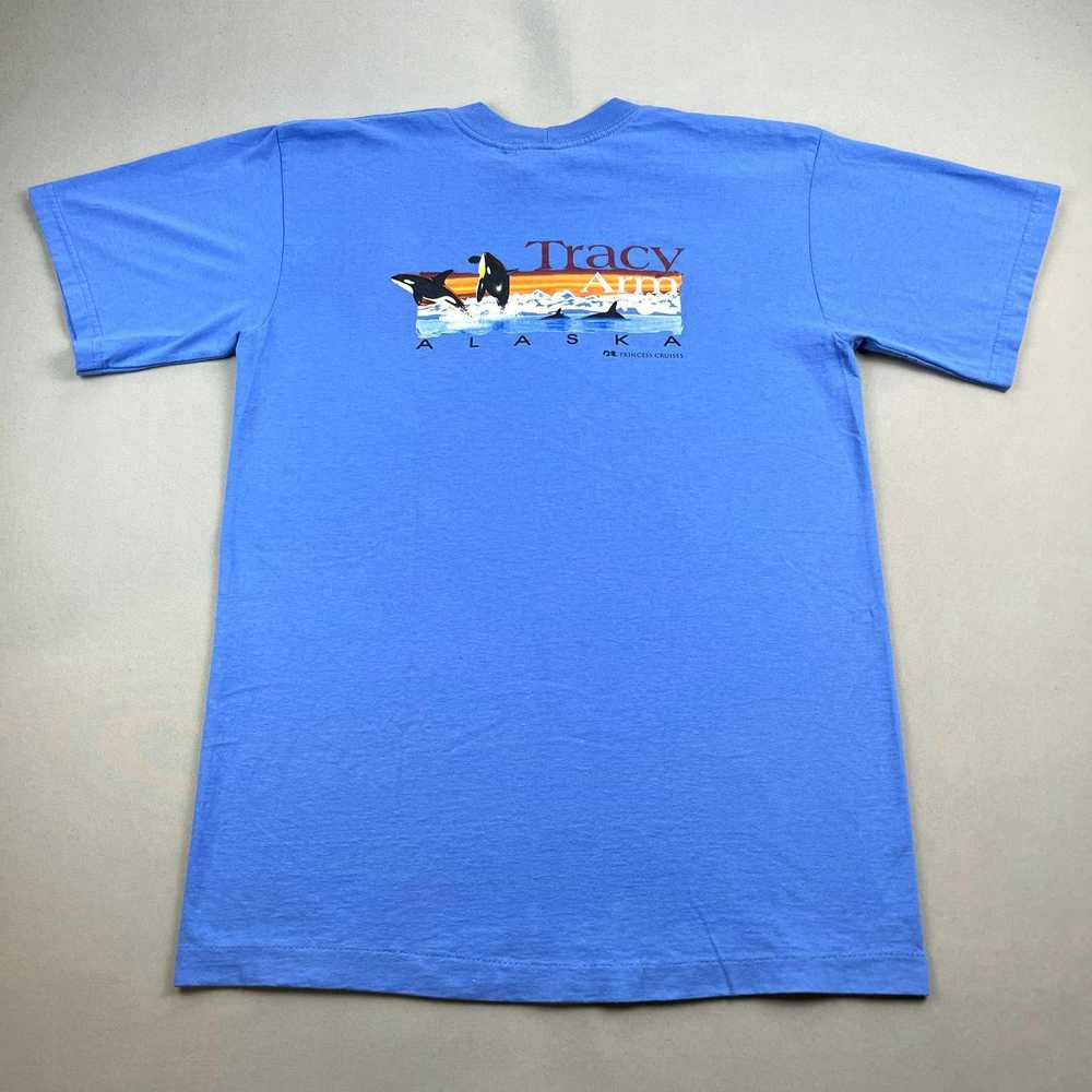 Vintage Vintage Killer Whale T-Shirt XL Blue Alas… - image 4