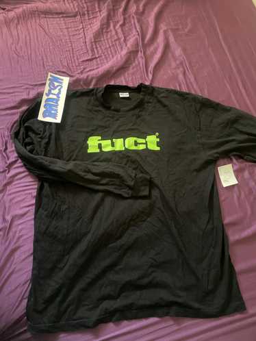 Fuct FUCT Name Logo Neon Green Long Sleeve