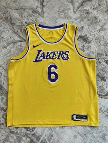 Nike LeBron James L.A. Lakers Dri-FIT Jersey White
